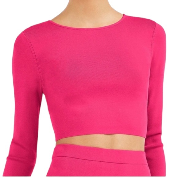 Bar III Sweaters - BAR III Pink Bodycon Crop Sweater NWOT
